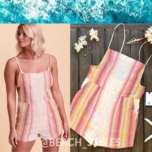 🌴🔆RIP CURL- GOLDEN DAYS STRIPE ROMPER COVER UP🔆